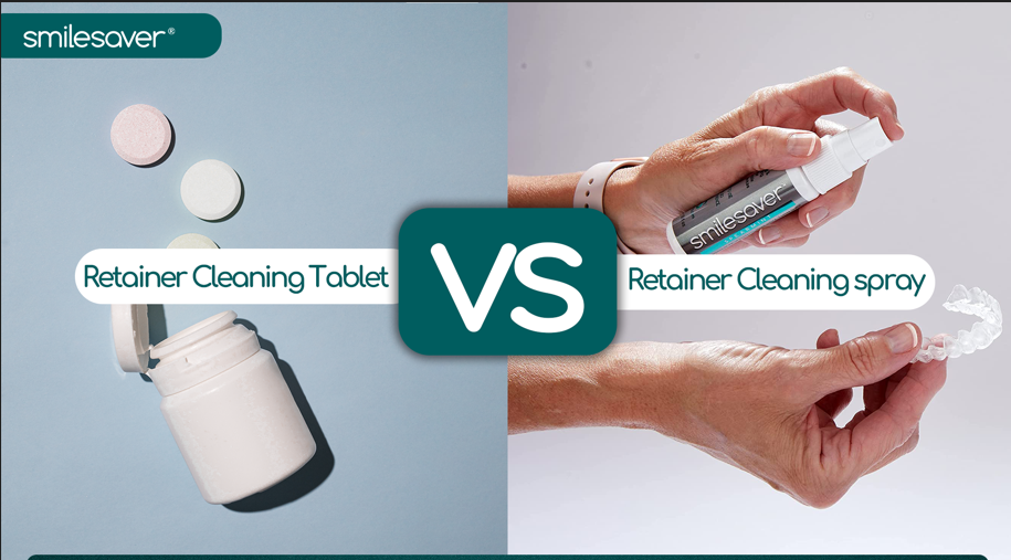 Retainer Cleaning Tablet vs. Retainer Cleaning Spray